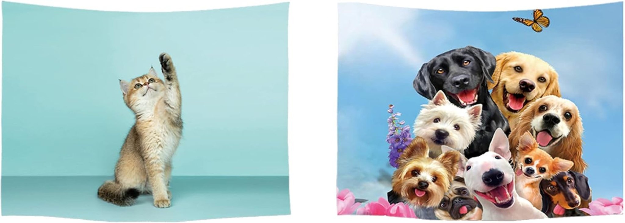 Tapiserie ulticool casa plaja mare insula palmier Casa - Accesorii si Decoratiuni Naty Shop Câine Pisică