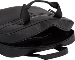 Tommy Hilfiger ESSENTIAL PU COMPUTER BAG geantă laptop pentru bărbați, Black, OS Bagaje și echipament de călătorie Naty Shop