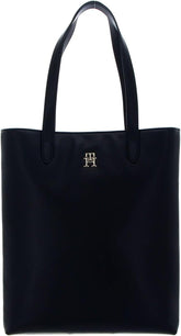 Tommy Hilfiger Th Casual Slim Tote Ns Tote Bag Genti Femei Naty Shop Negru (negru)