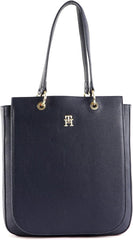 Tommy Hilfiger Th Emblem Ns Work Tote Aw0aw14498 Tote Bag Genti Femei Naty Shop Albastru (Space Blue)