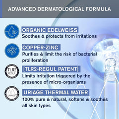 Uriage Baby Peri-Oral Care with organic precious white & copper-zinc 30ml - Calmează imediat iritațiile - Repară și curăță pielea - Se absoarbe rapid - Fără parfum - 94% ingrediente de origine naturală Copii - Baie si Skincare Naty Shop