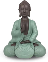 Zen Arôme SBM5 Statuie Zen Bodhi, verde/maro, 20 cm înălțime Statuete si sculpturi Naty Shop Titlu implicit