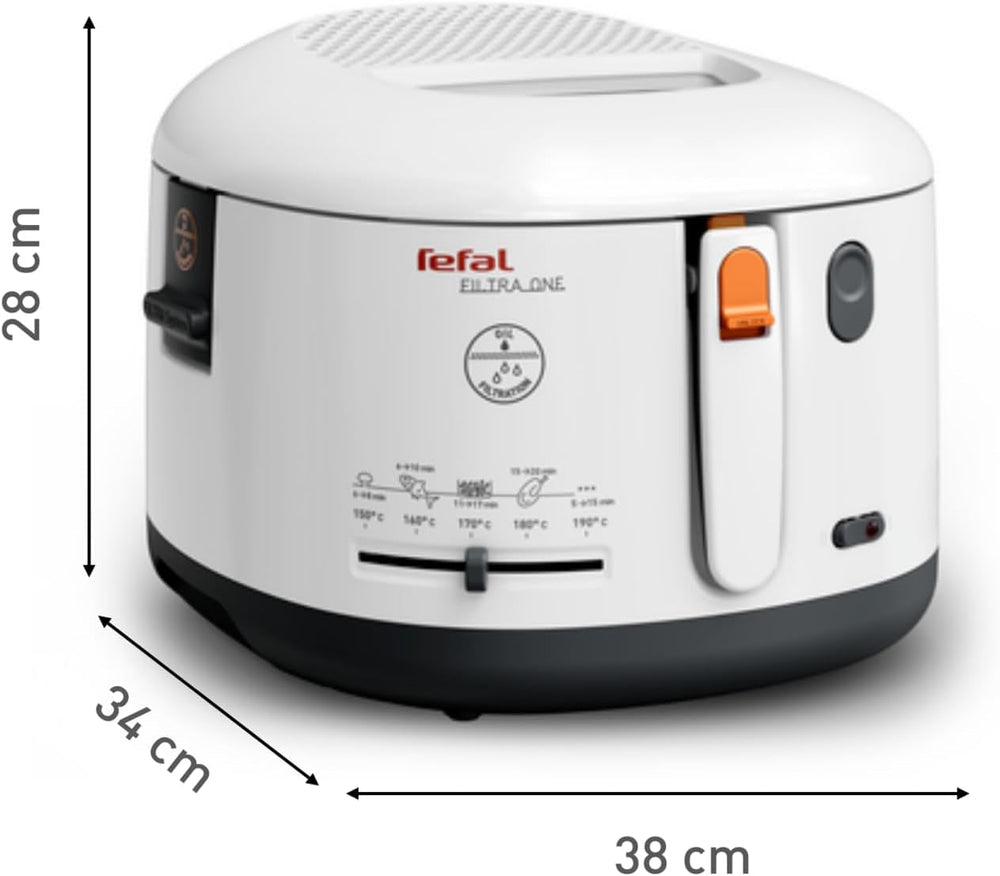 Freidora Tefal FF1631 Filtra One, 1.900 W, Capacidad 1,2 kg Electrodomésticos Naty Shop