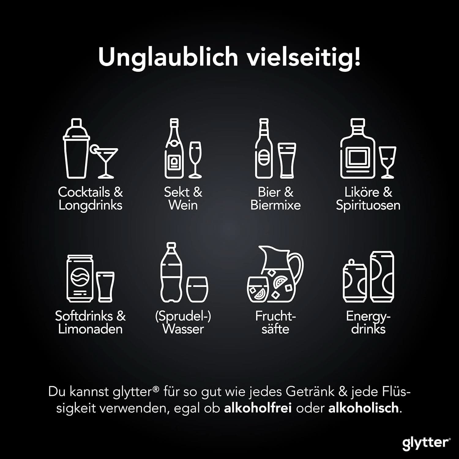 Glitter Glitter Powder For Drinks (Plata) - Glitter comestible para bebidas, 10 gramos Glitter Naty Shop