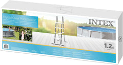 Escalera de seguridad Intex 28076, para piscinas, gris, 122 cm