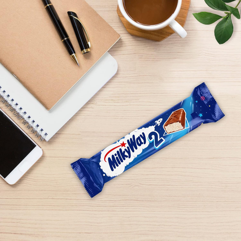 Barras de chocolate | Crema de leche | 28 barras dobles en una caja (28 x 43 g)