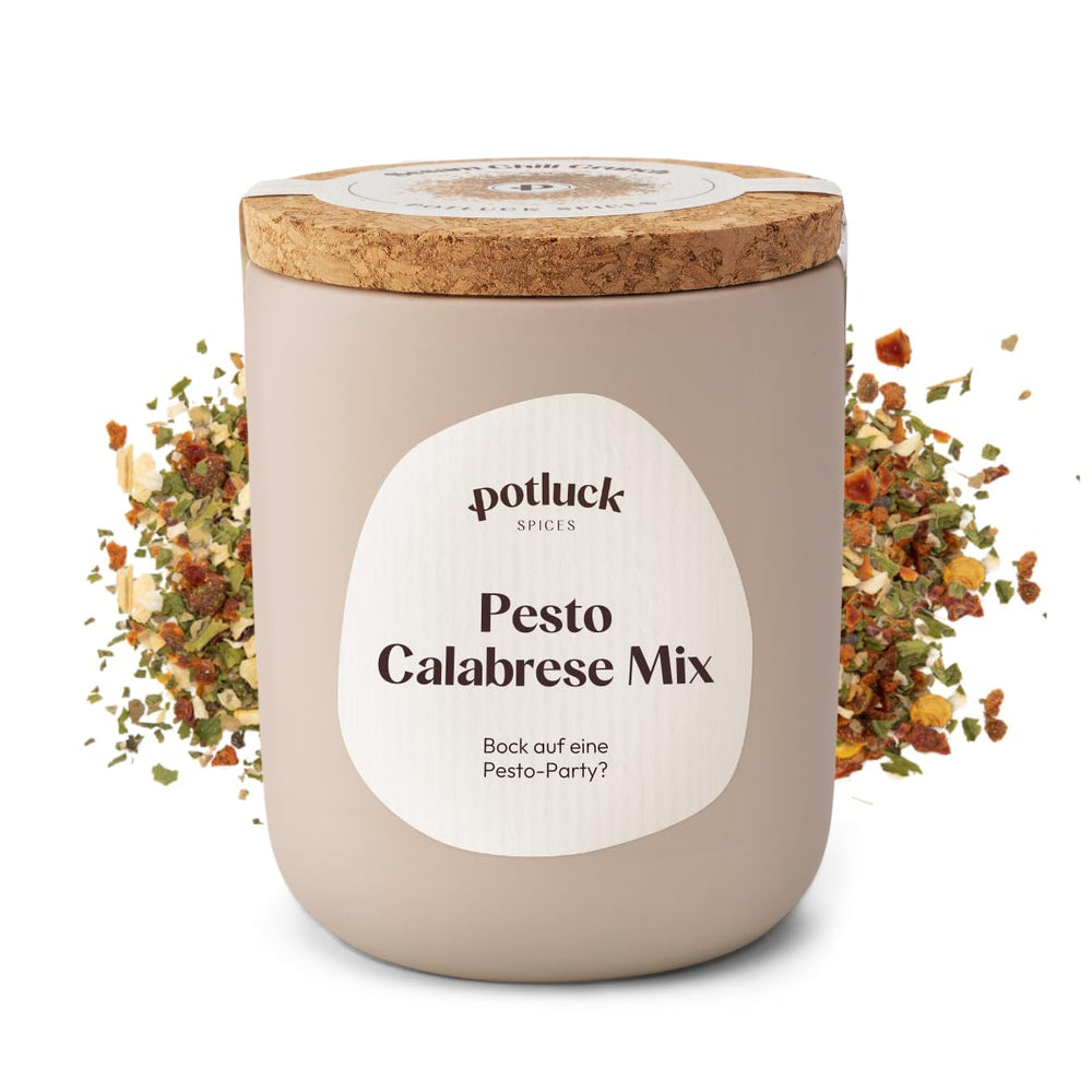 Comida compartida | Pasta y pizza kräuter | Gewürzzubereitung im Keramiktopf | 40g | Vegano, sin gluten y con ingredientes naturales