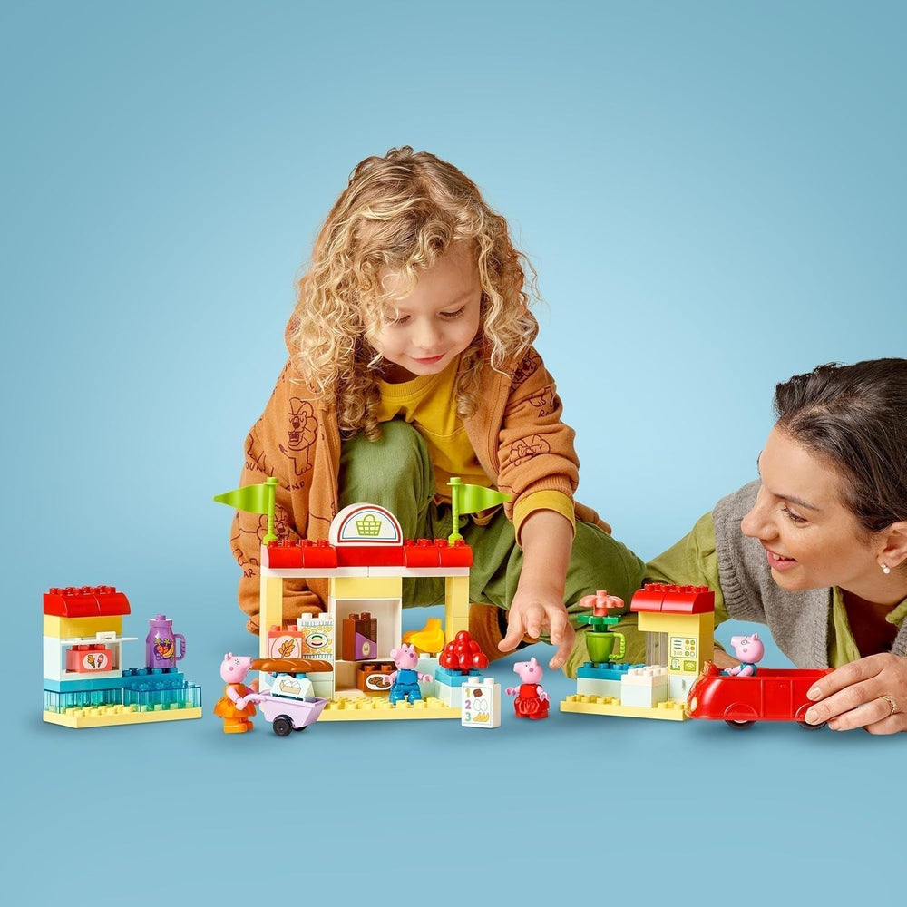 LEGO DUPLO 10434 Supermercado de Peppa: juguete y juego educativo creativo, regalo para niños y niñas a partir de 2 años, fomenta la destreza Juegos de construcción Besuche den LEGO-Store