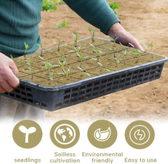 Rockwool Seedling Cubes 28 - Rockwool Cubes 4x4x4cm - Cubos de Plántula, Cubos de Lana de Roca, Sistemas de Plántulas Hidropónicas/Plantas Clonadas/Proyectos Escolares, Cultivo de Plántulas Sin Tierra