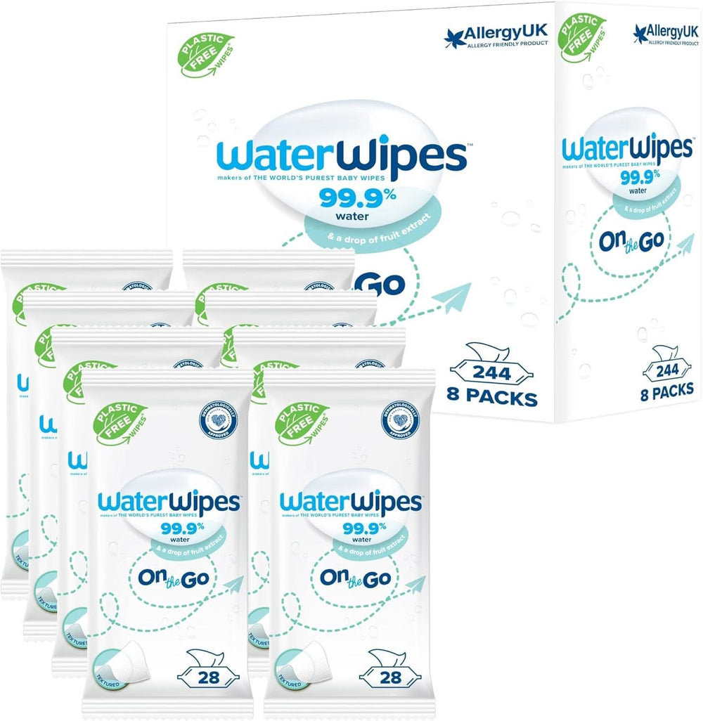 Waterwipes Toallitas húmedas para bebé hidratantes y limpiadoras con 99% de agua y extracto de Aloe Vera Toallitas húmedas para rostro y cuerpo Naty Shop