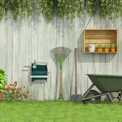 Relaxdays Rolă metalică pentru furtun, înfășurare furtun goală, oțel inoxidabil și aluminiu, montare pe podea și perete, 30,5x45x36,5 cm, argintiu