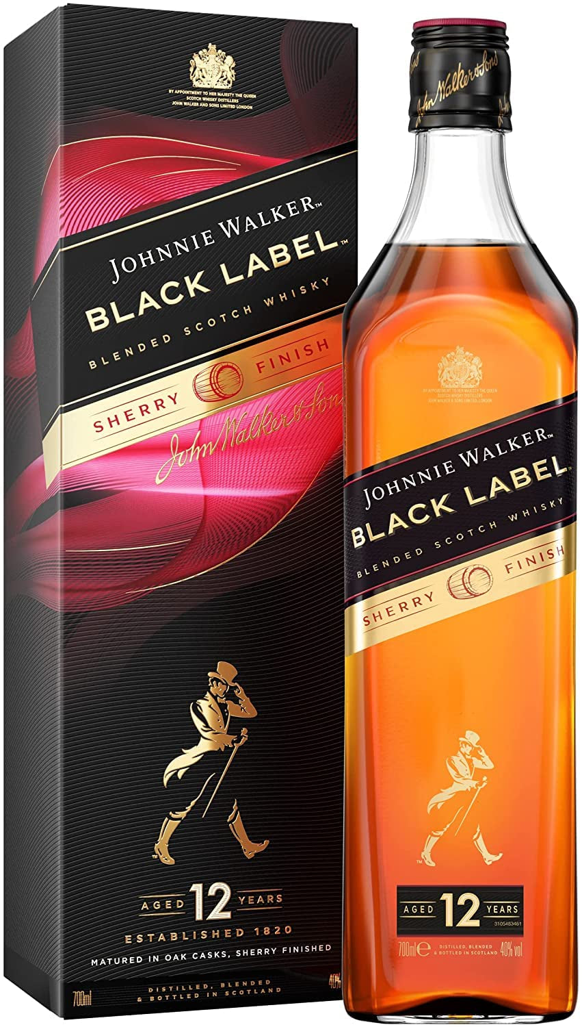 LINDOR bolas de chocolate con avellanas, bolsa de 1 kg + Johnnie Walker Sherry barrica 0,7 litros