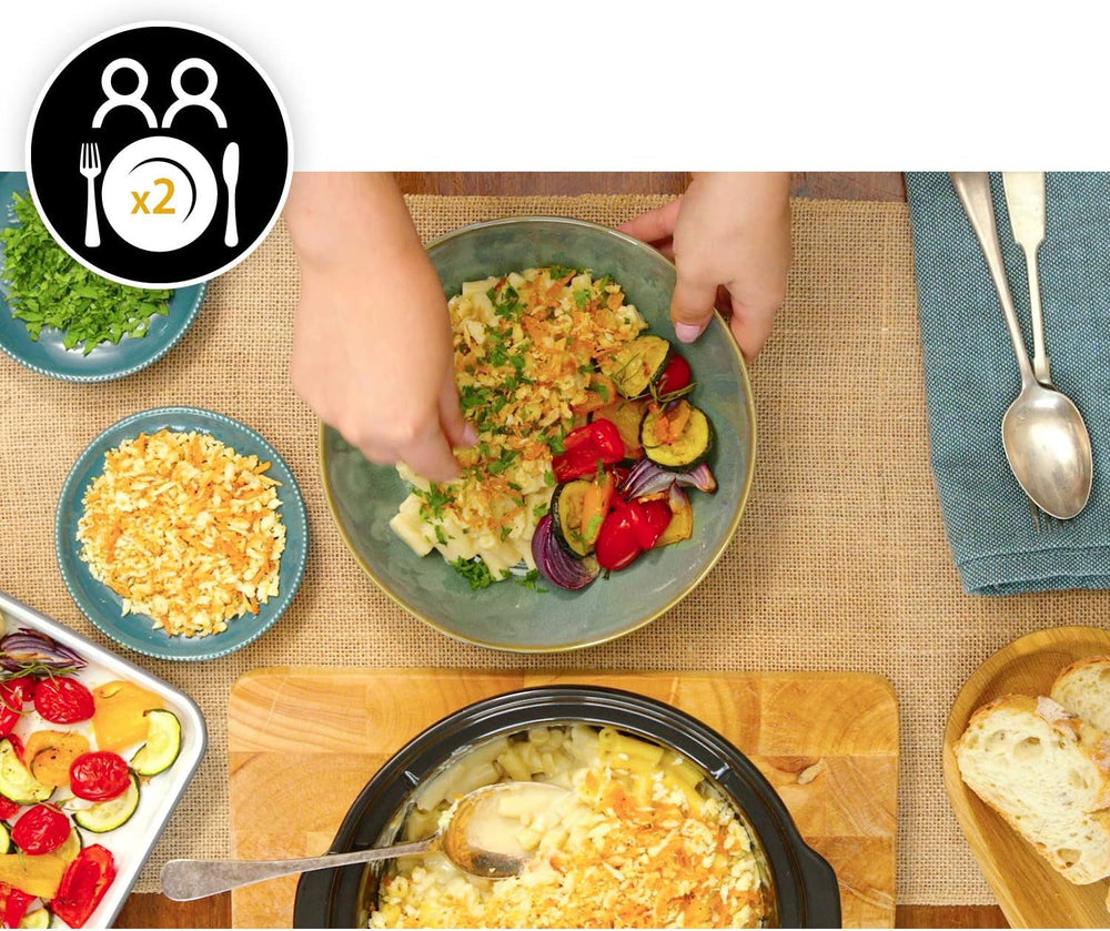 Olla de cocción lenta digital Crockpot, función mantener caliente, 2,4 litros (1-2 personas) Slow Cooker Naty Shop