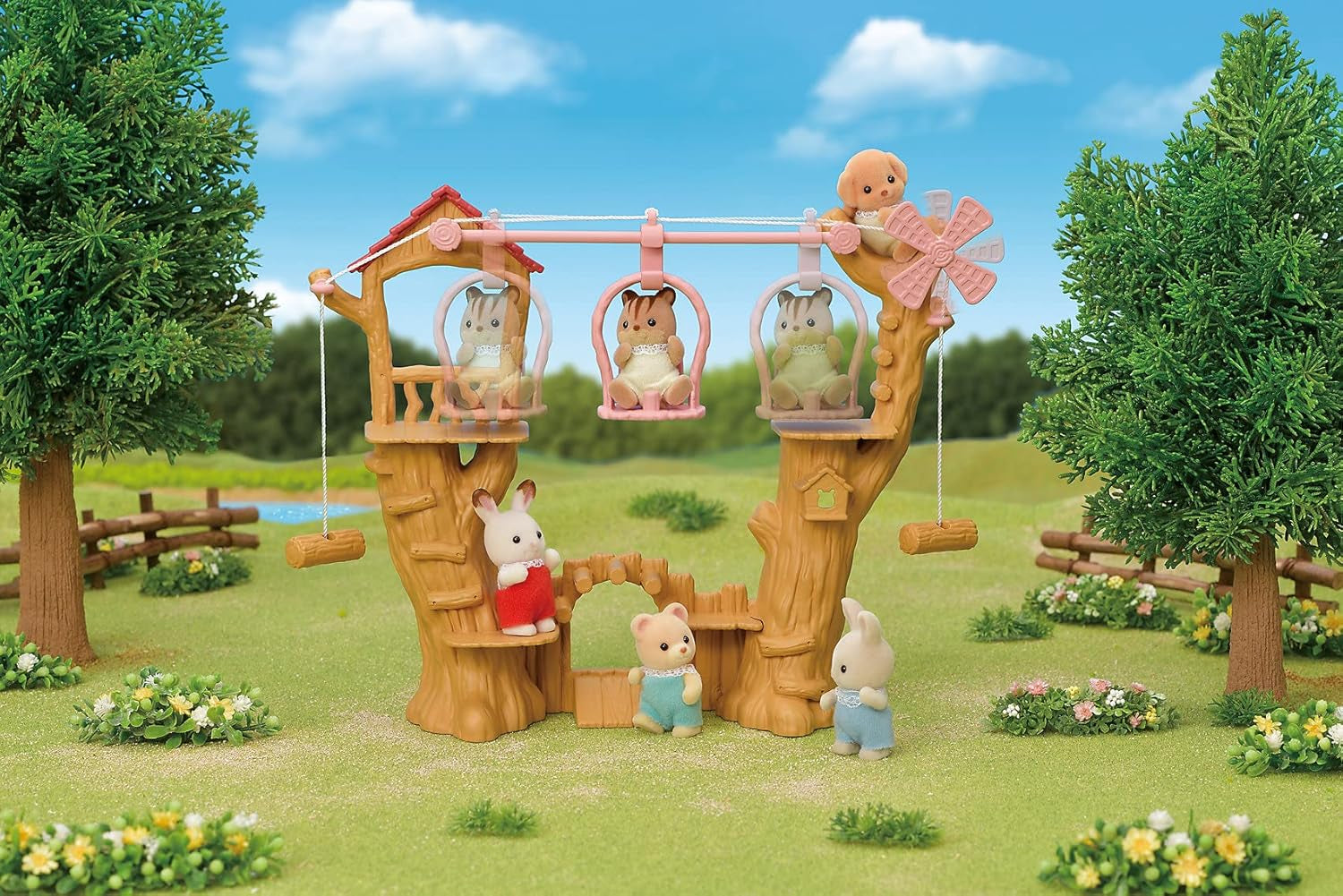 Sylvanian Families 5452 Baby Seilbahn - Puppenhaus Spielset