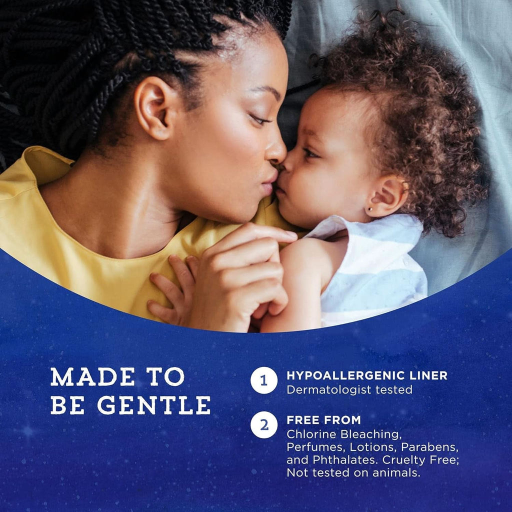 Scutece de unică folosință pentru bebeluși Overnight, hipoalergenice, protecție pe timp de noapte, alb Mama si Copilul Naty Shop