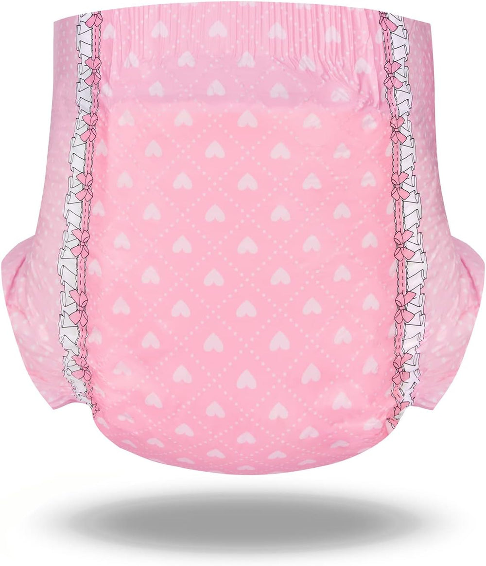 Pañales estampados para adultos, 5500-5800 ml, paquete de 2 - Blushing Baby (M)