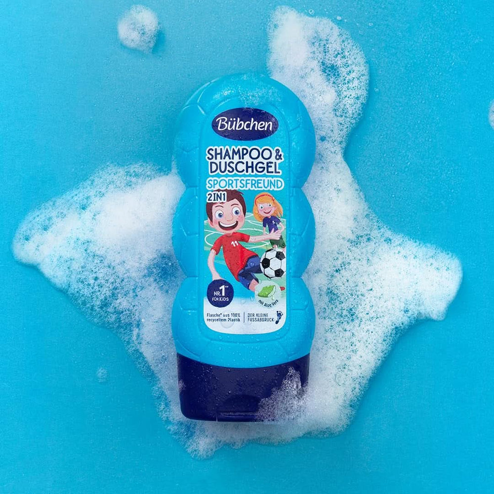 Bübchen Sportsfriend 2In1, Champú y gel de ducha, 230 ml Ducha y baño Naty Shop