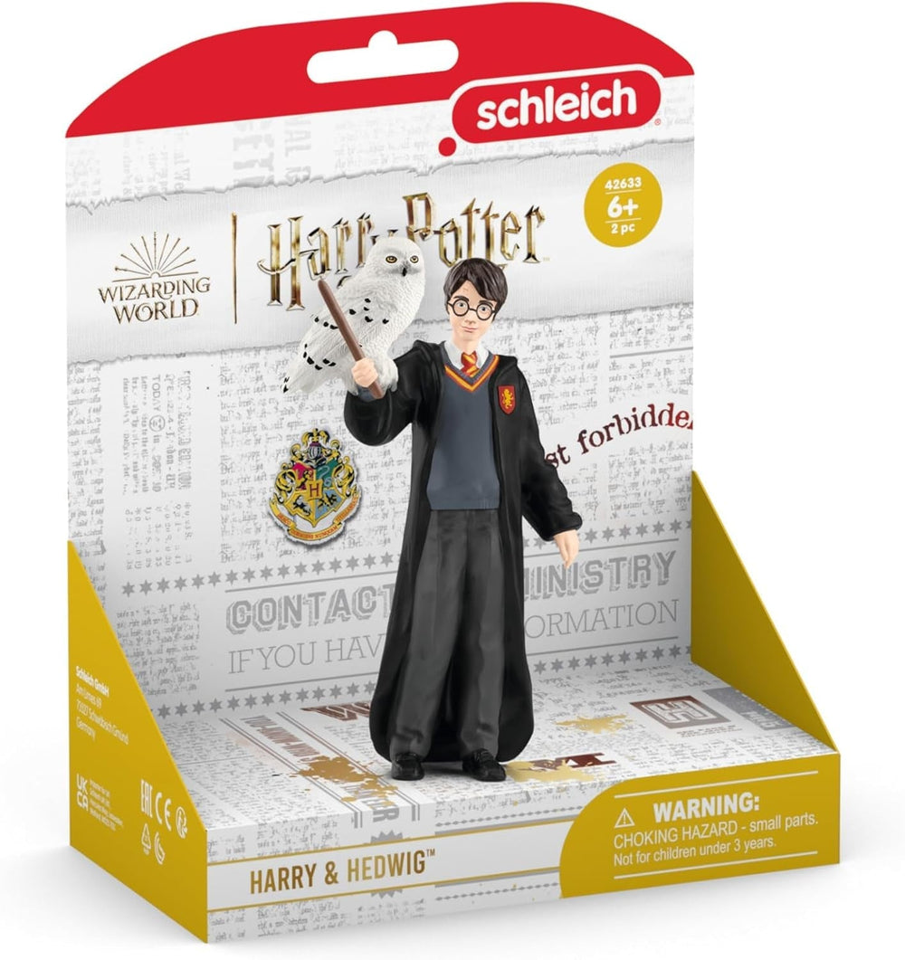 Schleich 42633 Harry Potter & Hedwig, A partir de 6 años, HARRY POTTER - Figura, 4 X 2,5 X 10 cm, Multicolor/Mareas Oceánicas Figuras de acción Naty Shop