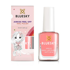 Esmalte de uñas Bluesky Kids - Concha de mar, Coral. Esmalte de uñas para niños fácil de despegar, no tóxico, a base de agua, no se desliza, 5 ml