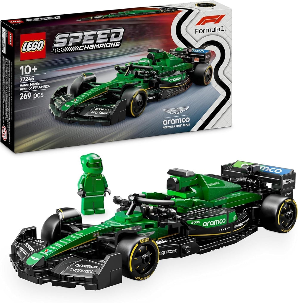 LEGO Speed Champions Coche de carreras Mercedes-Amg F1 W15 - Minifigura de juguete de Fórmula 1 - Modelo de coche para coleccionar y construir - Regalo para niños y niñas mayores de 10 años o fanáticos adultos 77244 Juegos de construcción Besuche den LEGO-Store Coche de carreras Aston Martin Aramco F1 Amr24 77245