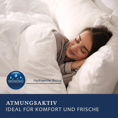 Edredón de plumas Billerbeck - E04 Gold Edition - Edredón de verano - Edredón de plumas reales 135 x 200 cm - Nivel de calor ligero de verano Edredones y edredones Naty Shop