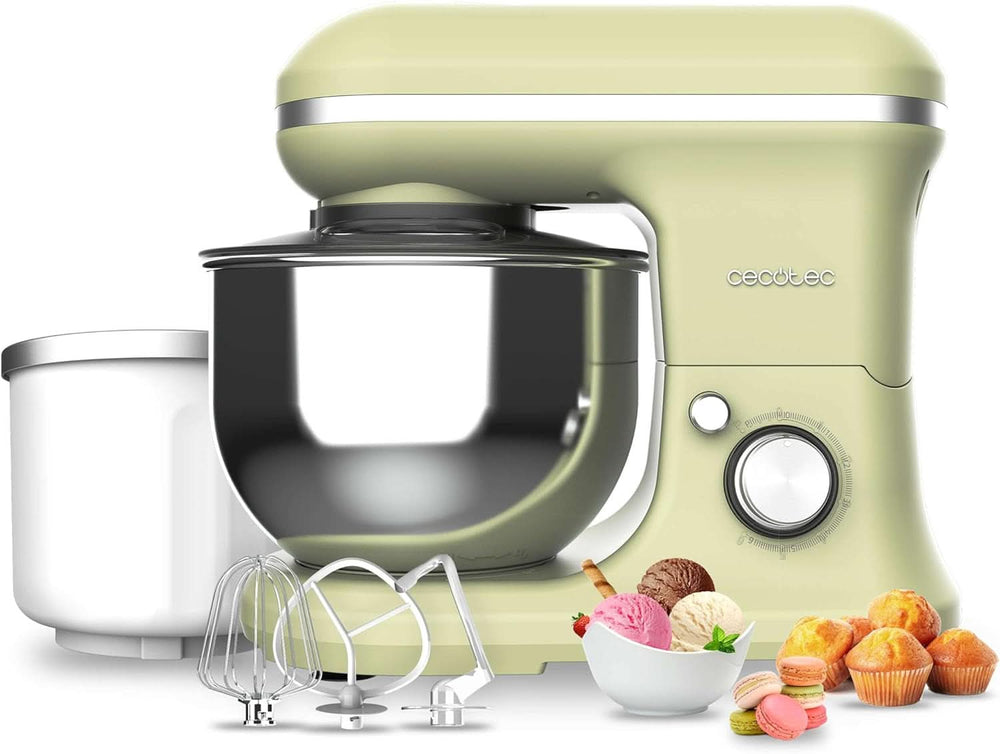 Procesador de alimentos Cecotec Cecomixer Compact, 1000 W Naty Shop Green 5 funciones + hielo