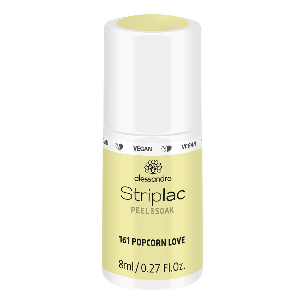 alessandro Striplac UV-Nagellack Flat White – Schonend und langanhaltend – Einfache Entfernung dank Peel-Off-Technologie – Vegan und tierversuchfrei – 8 ml