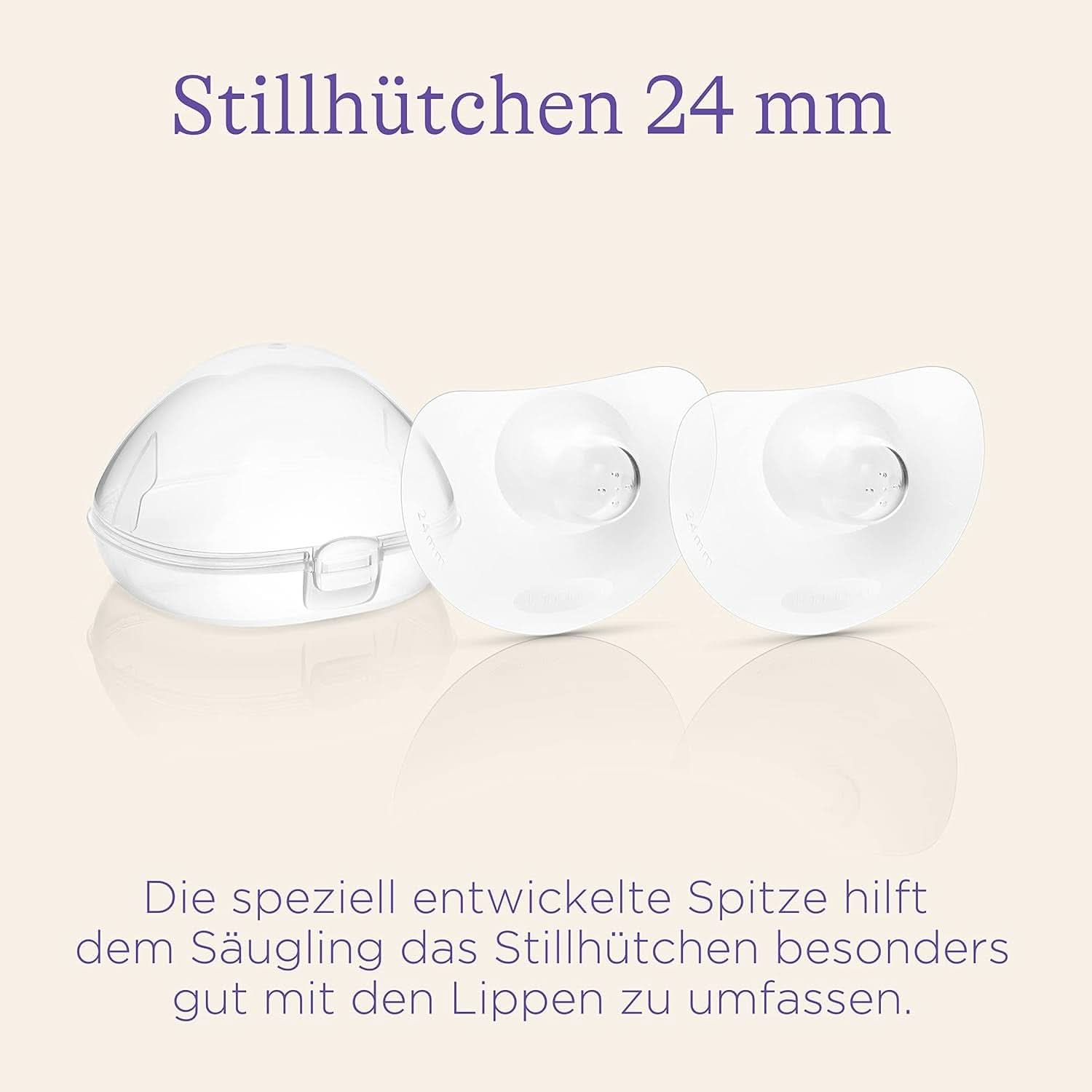 Lansinoh Stillhütchen 24 Mm (Größe 2), 2 piezas Inkl. Caja de almacenamiento - Angenehmes Tragegefühl - Trotz Anlegeschwierigkeiten Weiter Stillen Accesorios Alimentación y Lactancia Bebe Naty Shop