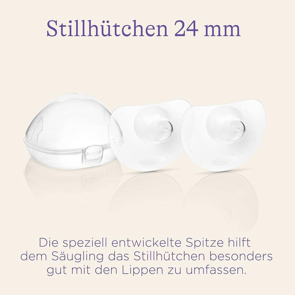 Lansinoh Stillhütchen 24 Mm (Größe 2), 2 piezas Inkl. Caja de almacenamiento - Angenehmes Tragegefühl - Trotz Anlegeschwierigkeiten Weiter Stillen Accesorios Alimentación y Lactancia Bebe Naty Shop