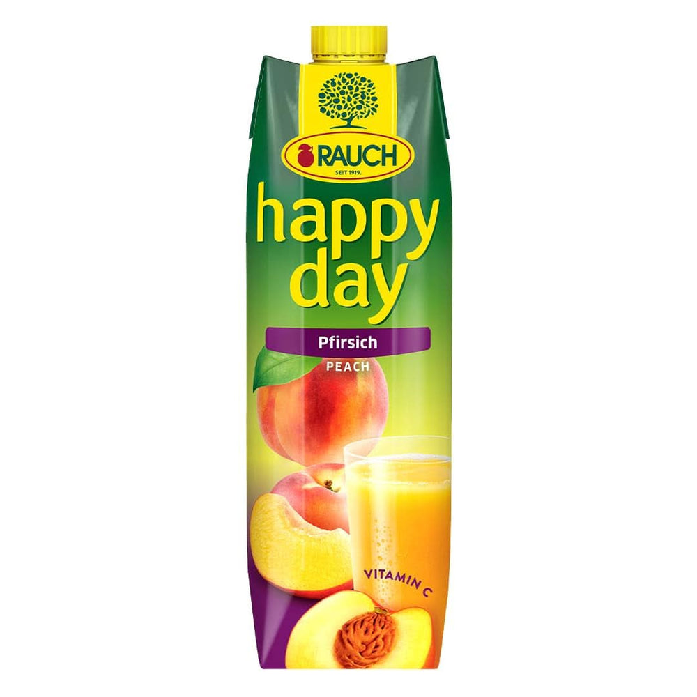 Rauch Feliz Día Melocotón | De frutos madurados al sol | 6 x 1 litro, Tetra Prisma Bebidas sin alcohol Naty Shop