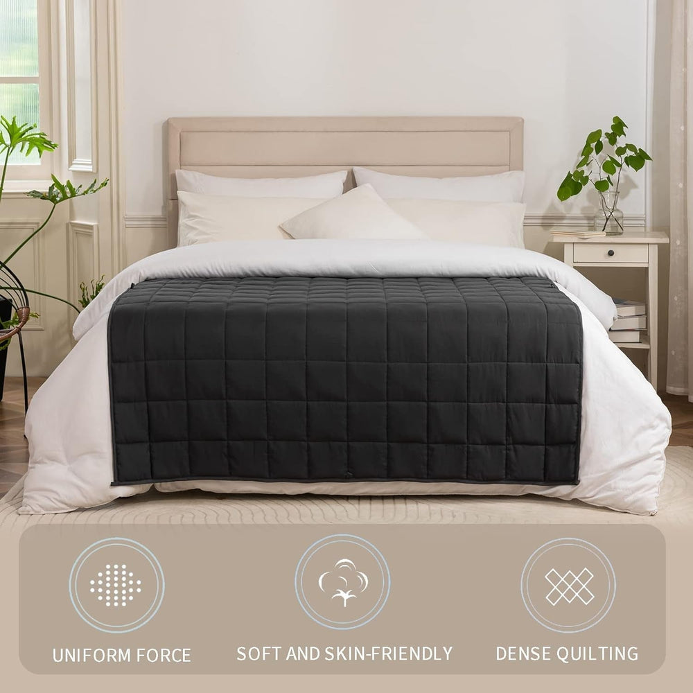 Good Nite Manta lastrada para adultos Manta pesada para calmar los sentidos Gris 8 Kg 150 X 200 Cm Edredones y edredones Naty Shop