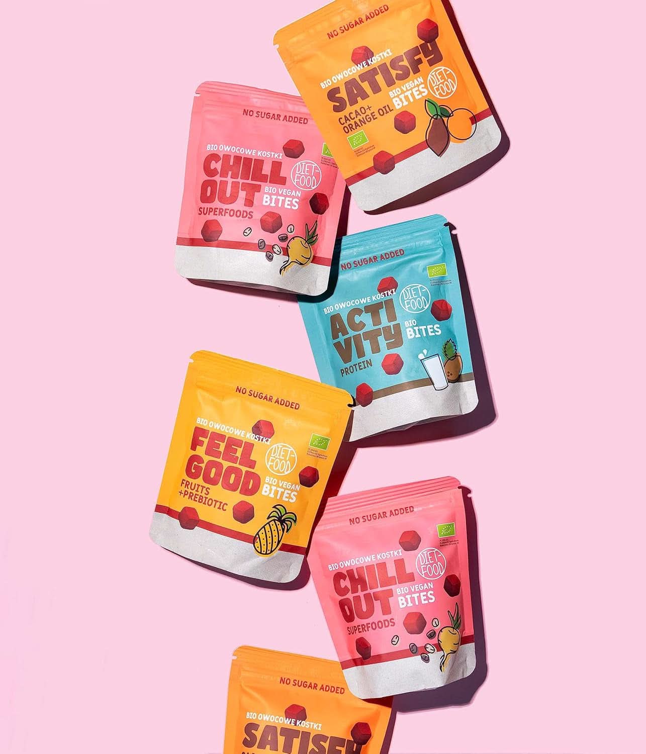 Cuburi de fructe organice, 100% fructe, 120 grame Produse deshidratate Naty Shop