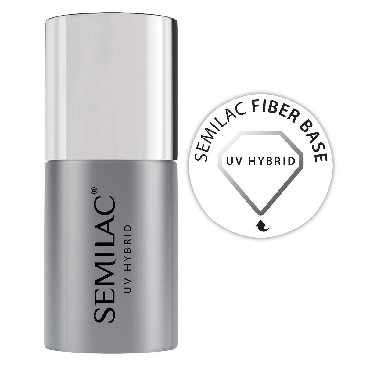 Semilac Pure & Clean base de esmalte de uñas UV 7ml – Base híbrida autonivelante para uñas sensibles