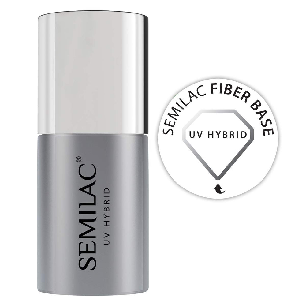 Semilac Pure & Clean base de esmalte de uñas UV 7ml – Base híbrida autonivelante para uñas sensibles