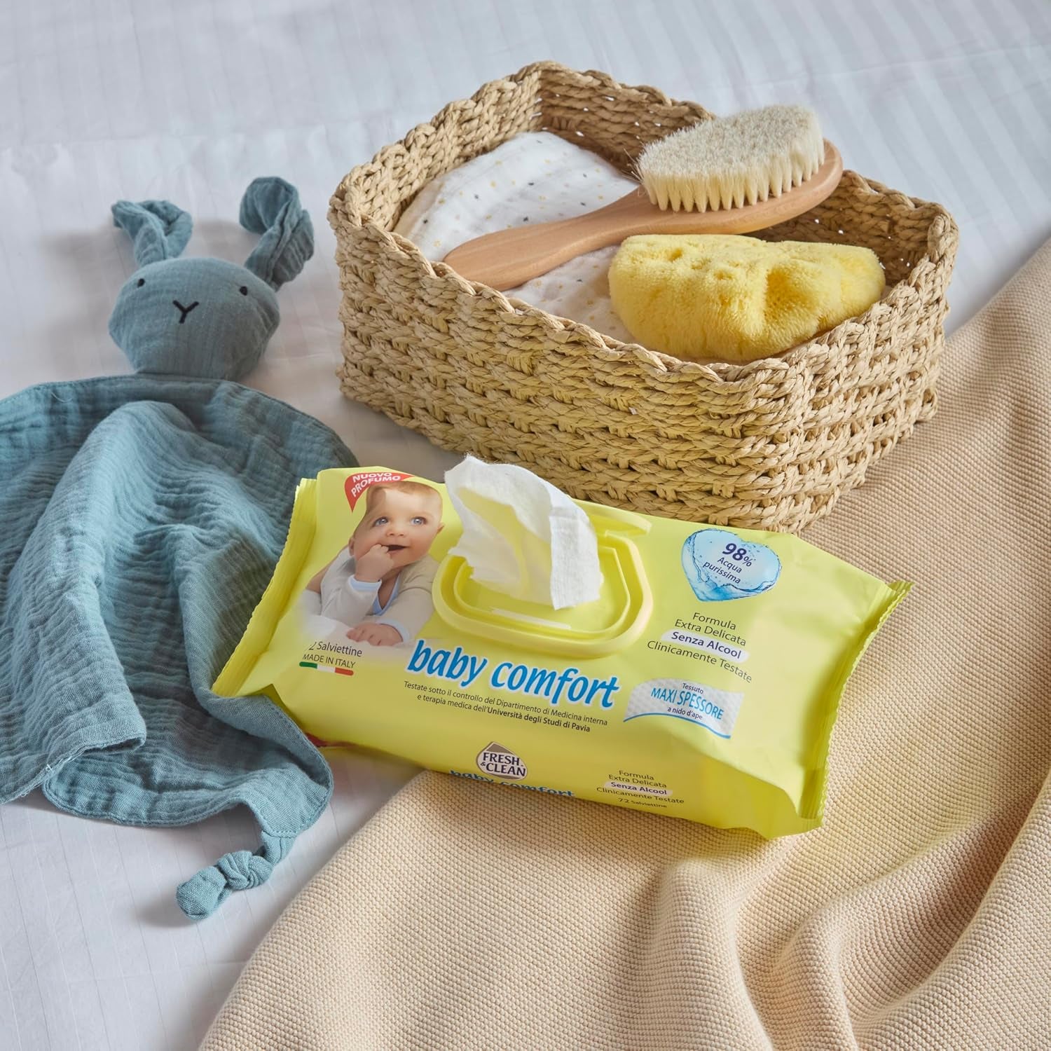 Toallitas húmedas, 72 piezas