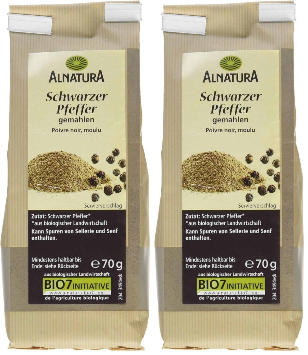 Bio Pfeffer gemahlen negro, 70g