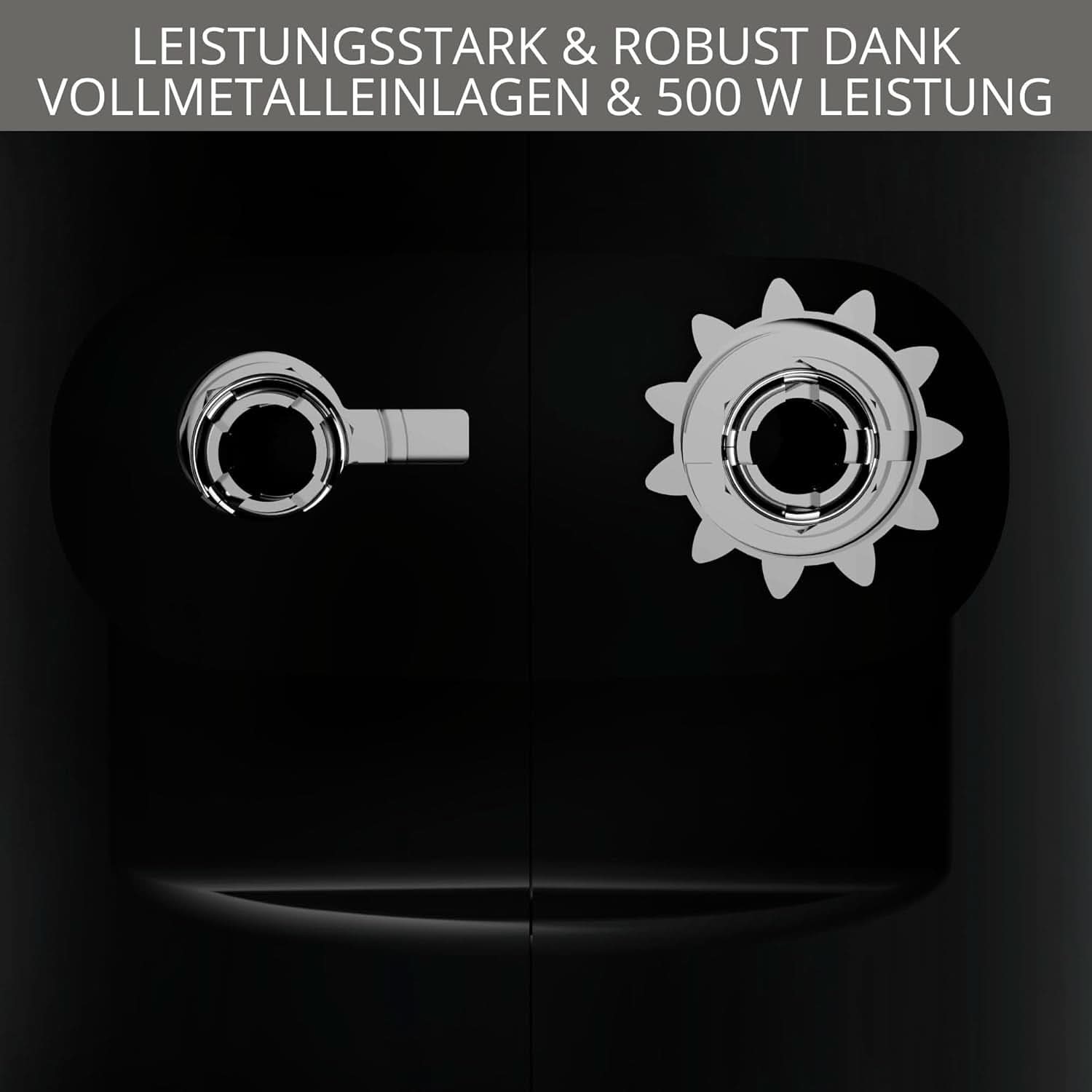 Krups 3Mix 7000 Batidora de mano 60 Jahre Special Edition, 500 Watt, Knet- Und Rührhaken Aus Edelstahl, Langes Netzkabel, Zubehörtasche, F6085811, Schwarz/Kupfer Kitchen Naty Shop