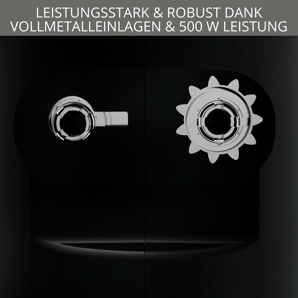 Krups 3Mix 7000 Batidora de mano 60 Jahre Special Edition, 500 Watt, Knet- Und Rührhaken Aus Edelstahl, Langes Netzkabel, Zubehörtasche, F6085811, Schwarz/Kupfer Kitchen Naty Shop