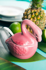 Bol Excelsa Tropical pentru brânză/zahăr, ceramică, roz