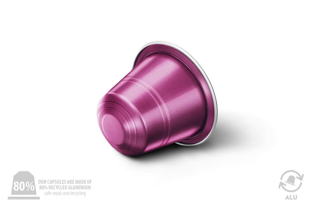 Café Royal Lungo Forte – Nespresso®-kompatible Kaffeekapseln, 100 % Arabica, würzig, dunkle Röstung, Intensität 8/12, Rainforest Alliance, 36 Kapseln