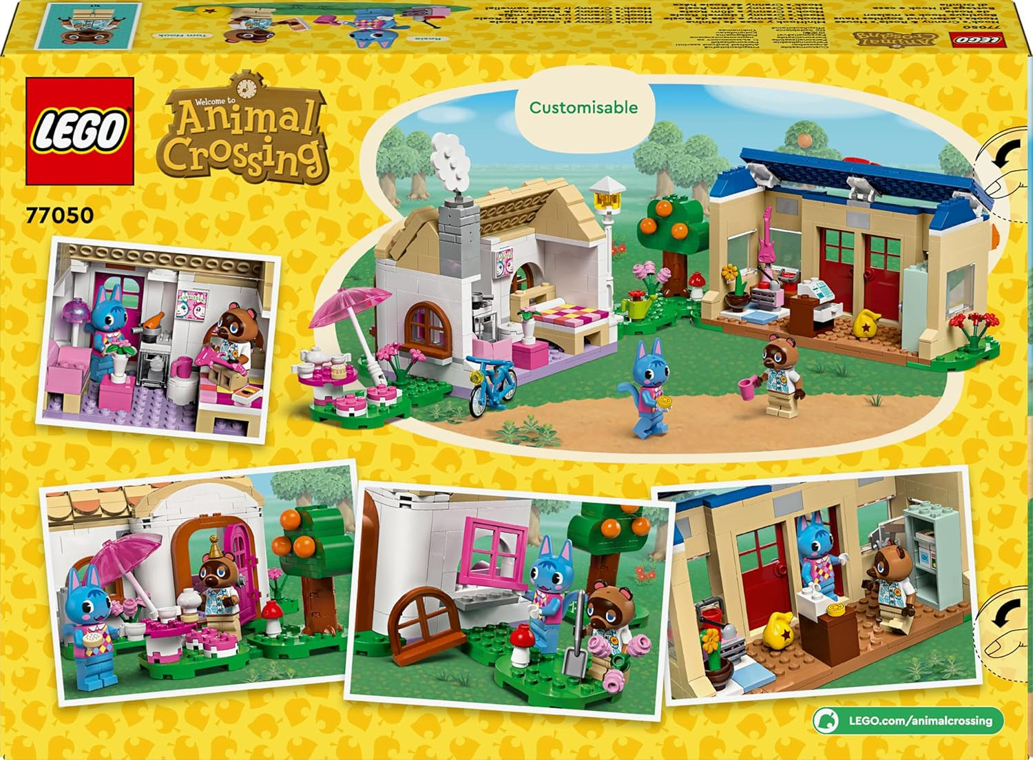 Set LEGO Animal Crossing Nook's Shop y Sophie's House, juguete creativo para niños con 2 minifiguras de la serie de videojuegos, regalo para niñas y niños a partir de 7 años 77050 Juegos de construcción Besuche den LEGO-Store