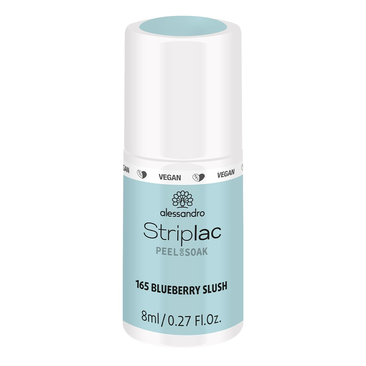 Esmalte de uñas UV alessandro Striplac Lavender Lemonade – Delicado y duradero – Fácil eliminación gracias a la tecnología de eliminación – Vegano y libre de crueldad animal – 8 ml