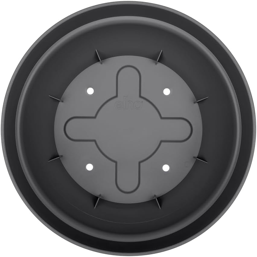 elho Vibia Campana Bowl 27 - Ghiveci de flori pentru exterior - Ø 27,0 x H 14,0 cm - Negru/Antracit