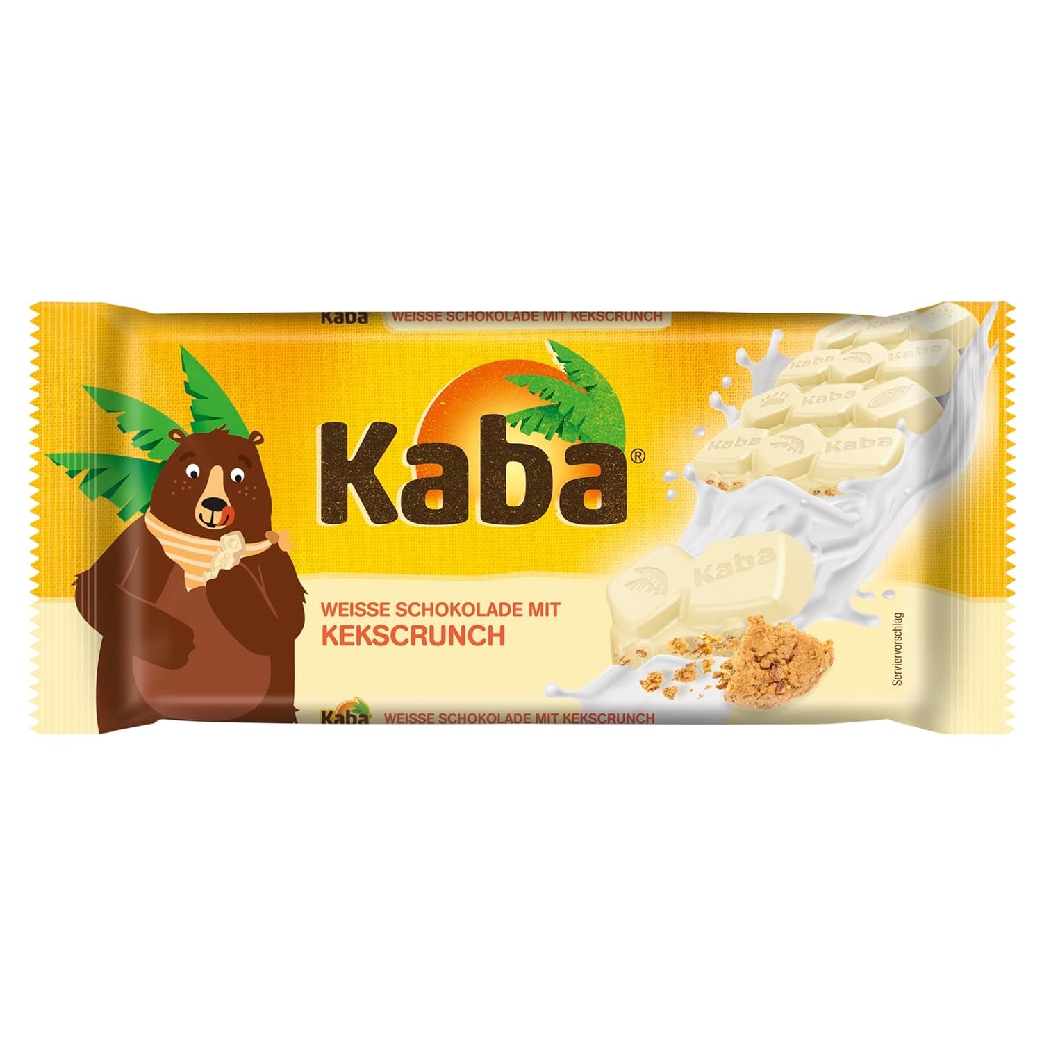 Kaba chocolate con leche entera y crema de leche, barra de chocolate rellena, barra de 90g, chocolate derretido en la boca con crema de leche ligera y sabor original Kaba