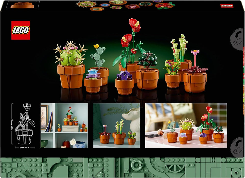 LEGO Icons Miniplantas, 9 flores artificiales para construir, colección botánica para adultos con maceta de terracota para construir, decoración del hogar, regalo para mujeres y hombres 10329 Juegos de construcción Besuche den LEGO-Store