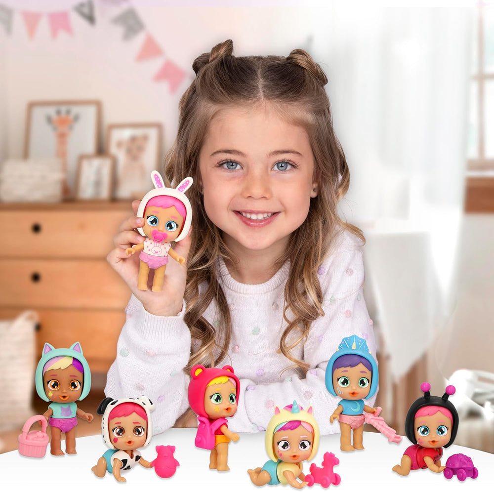 Cry Babies Playtime Day Care Lady, Puppenhaus Day Care Babies mit einem großen interactivo Zubehör, sie weinen echte Tränen, Werden zufällig gesendt, für Kinder 4 bis 6 Jahre