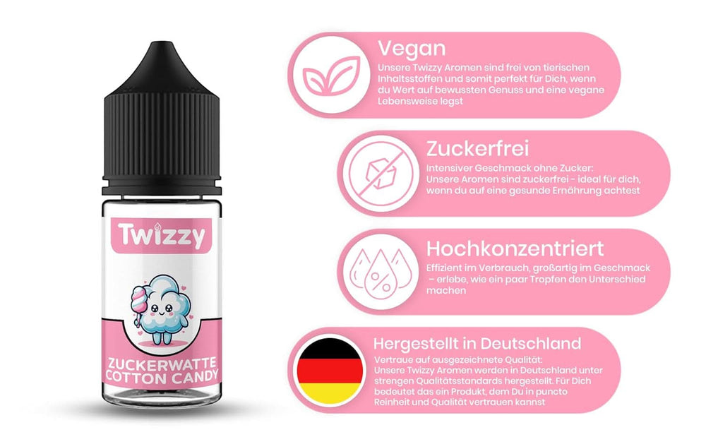 Twizzy Aroma Concentrado Algodón De Azúcar, 30 ml Aromas Naty Shop