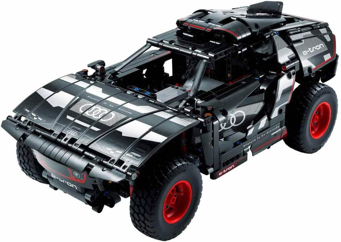 LEGO 42160 Technic Audi RS Q E-Tron, mașină de raliu controlată de la distanță, Dakar rally off-road car, RC controlat prin aplicație cu Control +, cadou pentru băieți, fete și fani de la 10 ani pentru a construi Seturi de constructie Besuche den LEGO-Store