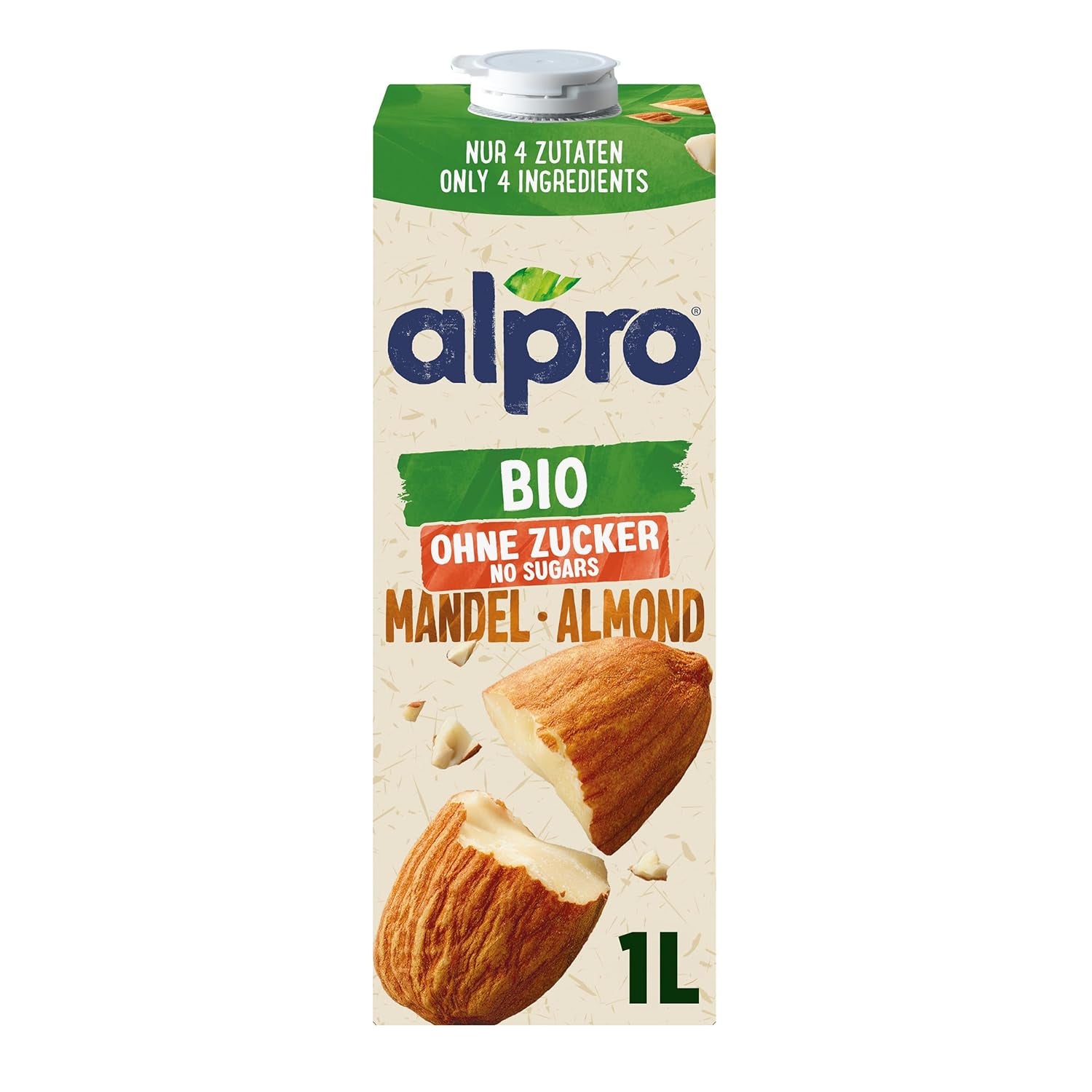 Alpro Bio Mandeldrink sin Zucker - 8 x 1 l