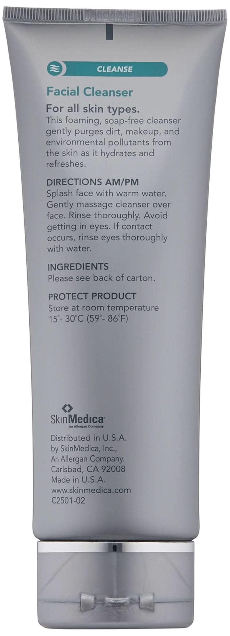 SkinMedica Facial Cleanser - espuma limpiadora para pieles normales o secas y perfecta como limpiador Naty Shop